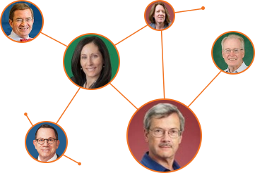 Schließen Sie sich einem etablierten Netz von Branchenexperten an